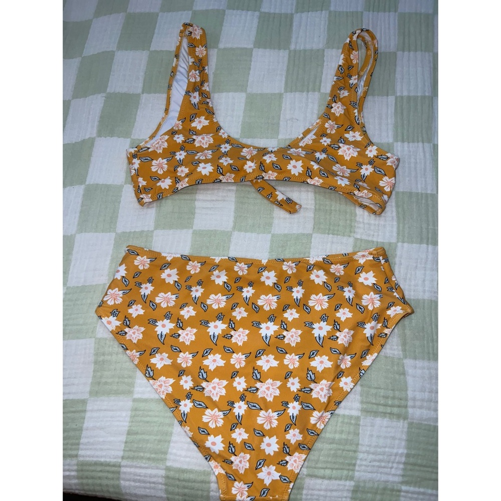 Floral Yellow Bikini Set - Picture 2 of 2